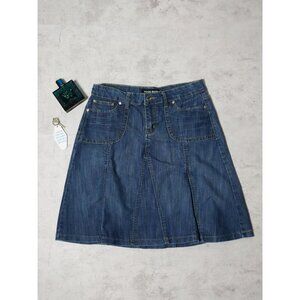 Y2k Your Mind Ruffled Denim Jeans Skirt